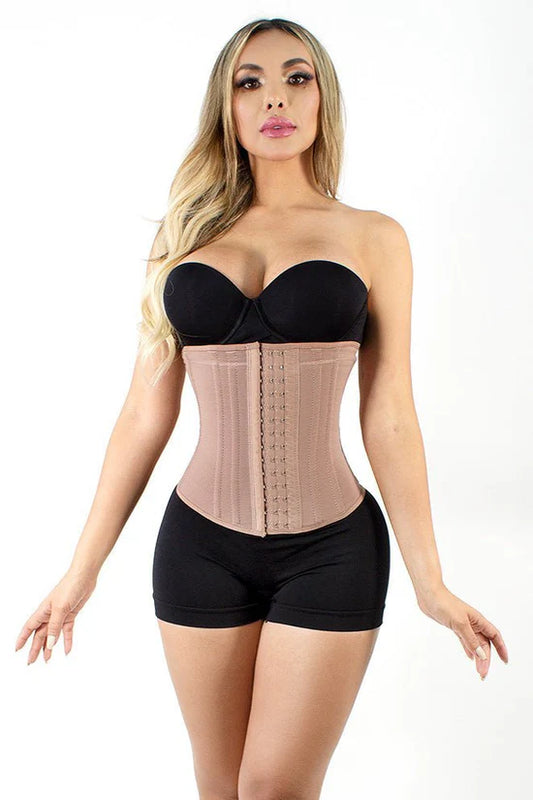 F1024A FAJA CINTURILLA 9 VARILLAS TALLE CORTO CON 3 FILAS DE BROCHES EXCELENCIA