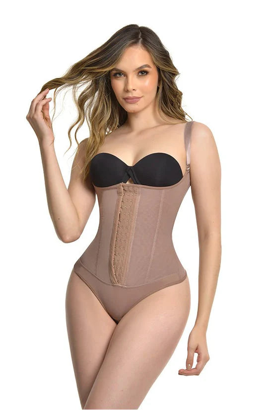 FP6149 FAJA BODY TANGA CON TIRANTE AJUSTABLE Y 3 FILAS DE BROCHES ALEXANDRA