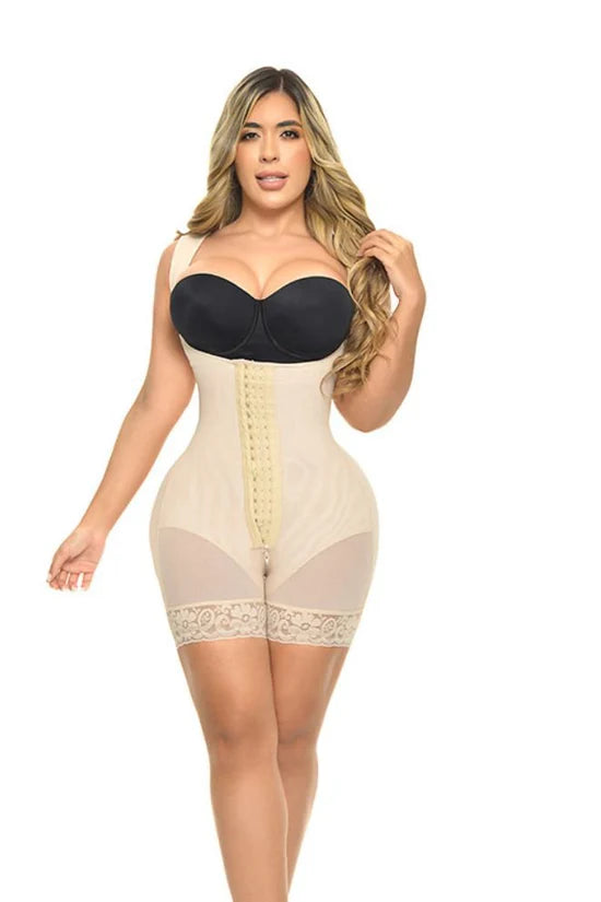 FP9571 OPAL FAJA SHORT RELOJ DE ARENA DOBLE TALLA ETAPA 2 TIRANTE ANCHO REALCE BOOTYLOVE